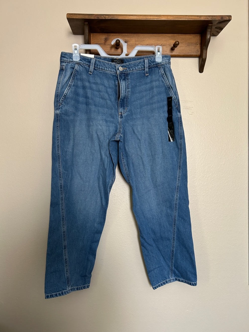 NWT Banana Republic High Rise Barrel Leg Jeans Size 32/14